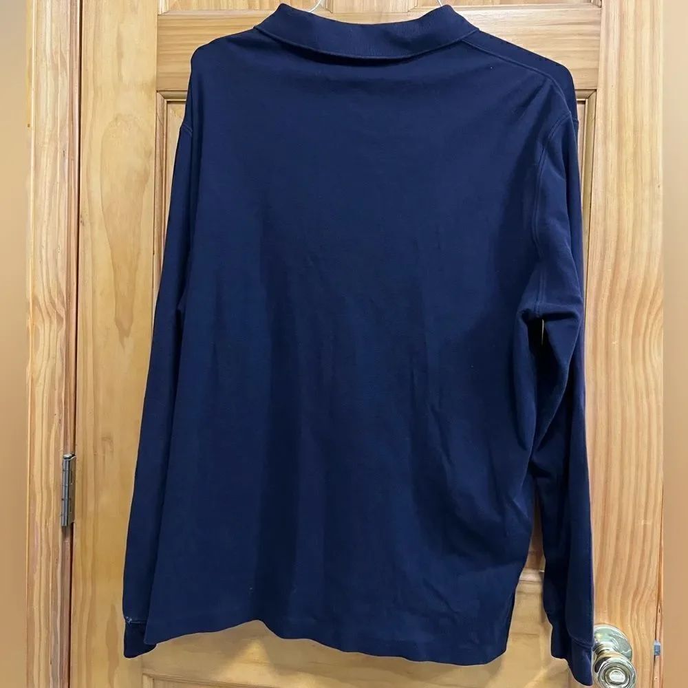 Lands’ End navy blue size XL 3 button pullover - Picture 4 of 4